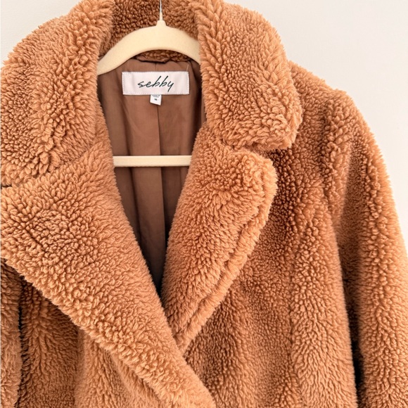 Cozy Tan Teddy Coat - Picture 3 of 5